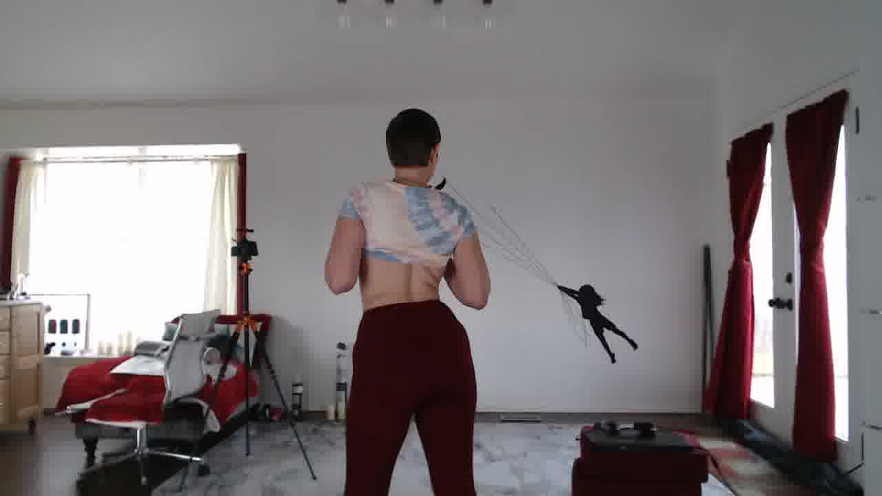 boobs & yoga pants ass - วิดีโอโดย AuroraWillows โมเดลแคม