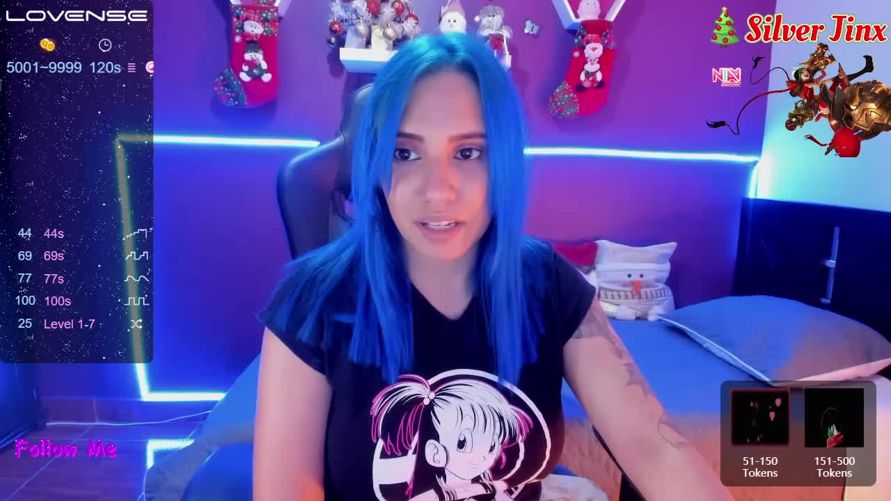 Sensual naked dancing with skirt - JinxSilver主播的视频