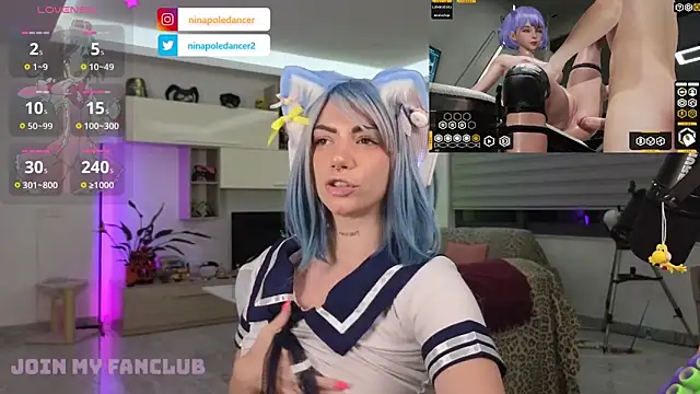 [10 Jun 21:52] Private Show - video by ninapoledance cam model