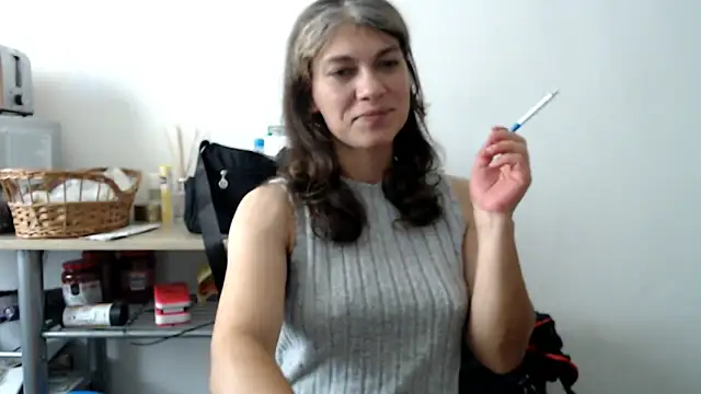 smoking hot striptease and masturbation in kitchen - video by MercyLove cam model