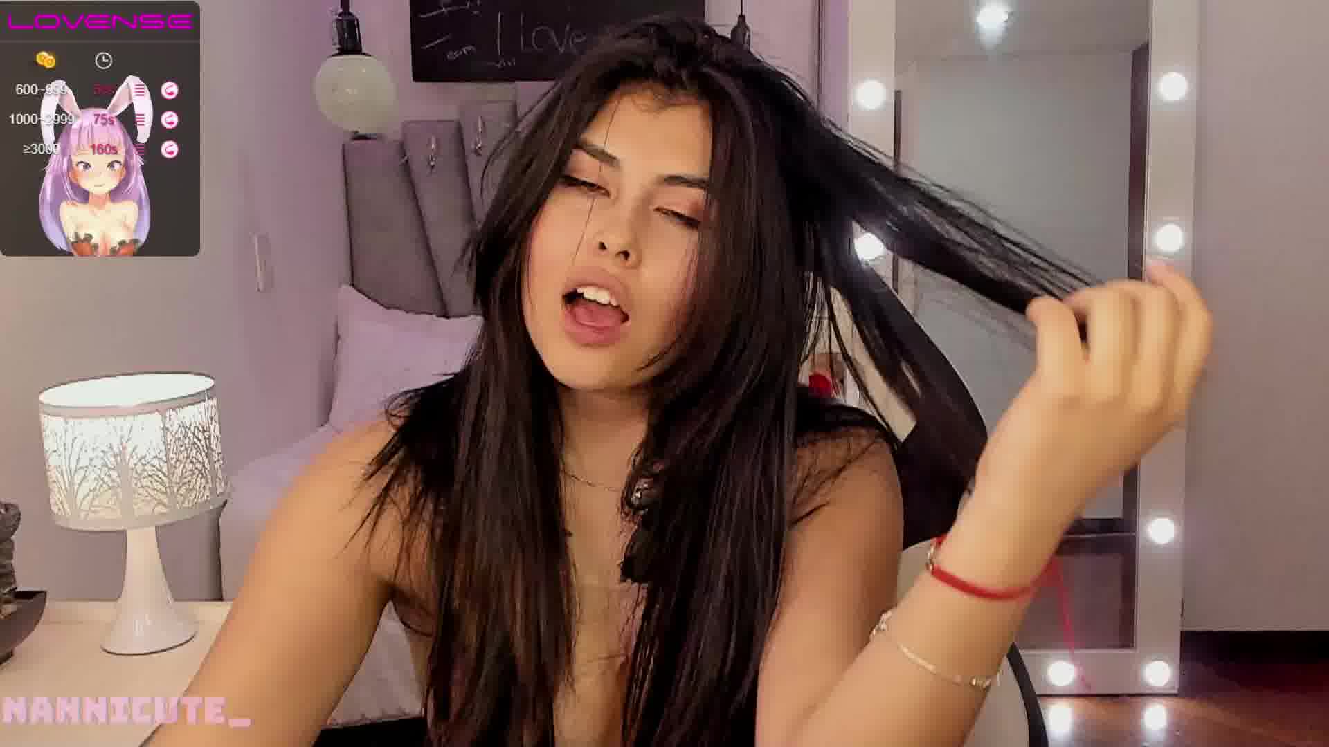 Private Show cum by lots - فيديو من Nannicutee موديل الكام