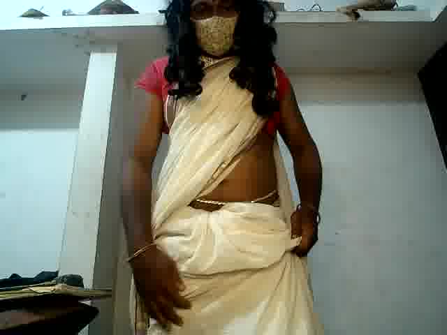 Kerala saree fun - Dusky_Mallu_主播的视频