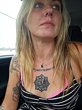 Brings trucker in to truck and shows him the goods - video by SheIsSomething cam model
