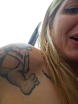 Walks around naked @truckstop THEN squirts out of open door! - video by SheIsSomething cam model