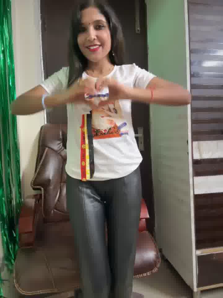 leather pant white top