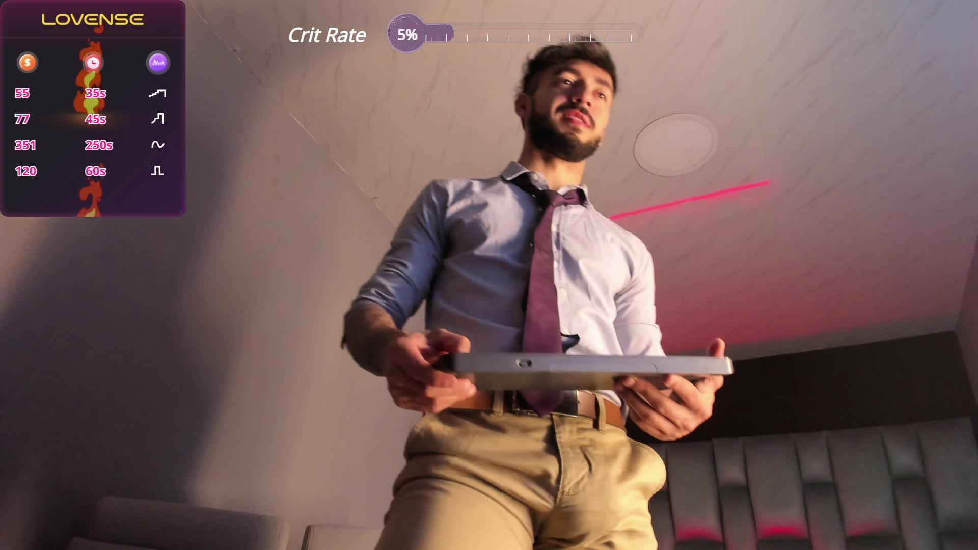 Erótic suit dance and naked showing my hot ass - βίντεο μοντέλου MarkWalker__