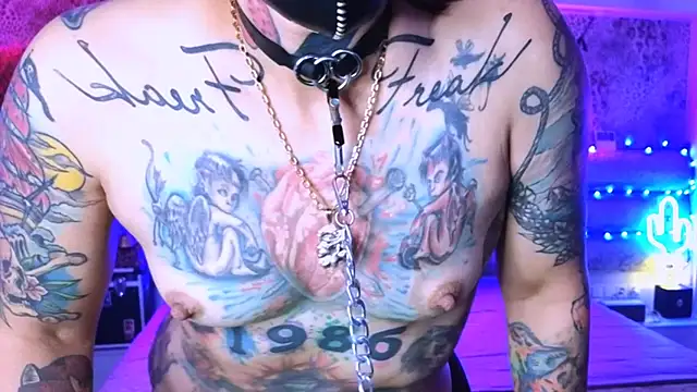 hard bdsm pain slave humiliation saliva handcuffs clamps on the nipples - video by Cool_Freak_ cam model