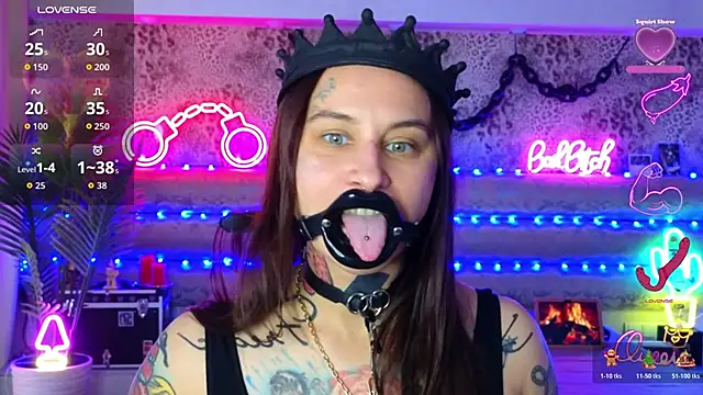 hard bdsm pain slave humiliation saliva handcuffs clamps on the nipples - video van Cool_Freak_ cam-model