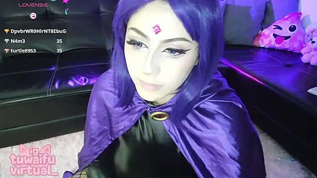 Private Show : Raven Pussy Finger - video by TuWaifuVirtual1 cam model