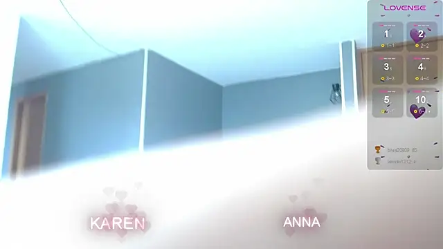 passionate lesbian sex karen and anna, fucking anna with strampom