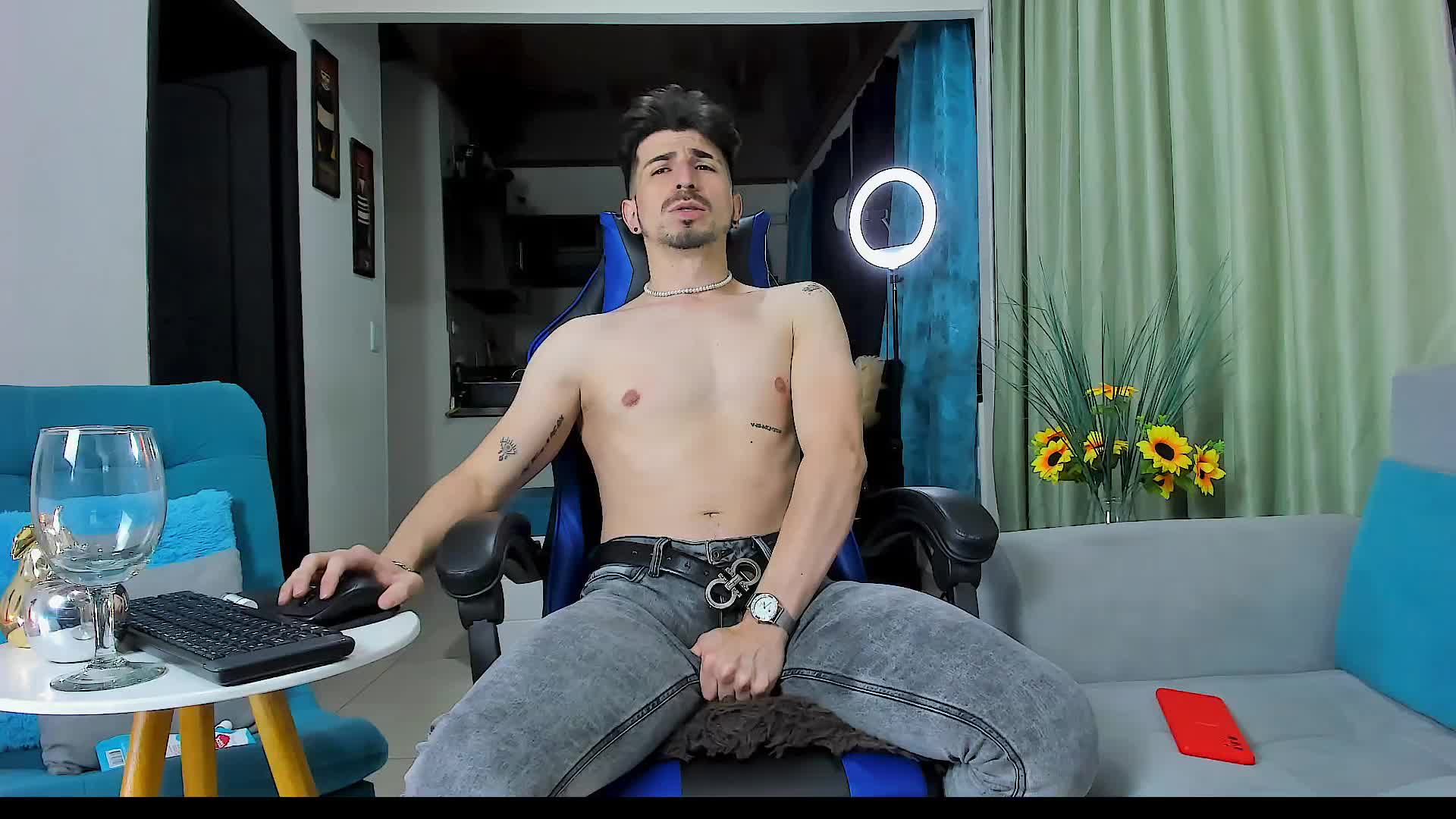 LIAM Masturbates hard until he gets all his big cum out