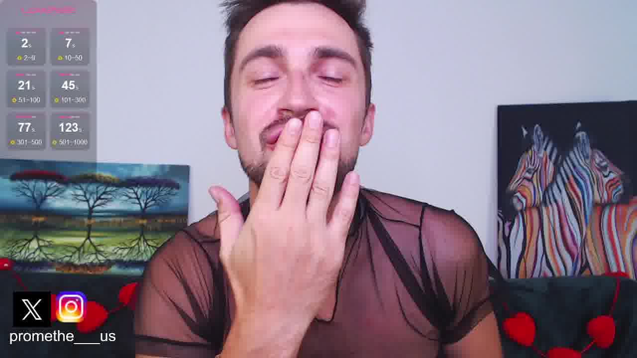 Didn’t cum 5 days !! Monster dick cum for daddy - vidéo du modèle de showcams Promethe_us