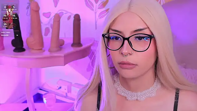 The best Deepthroat with lots of saliva - video by Misselektra__ cam model