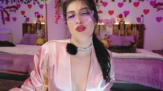 Pink robe 🩷 - video by AzaharJaan cam model