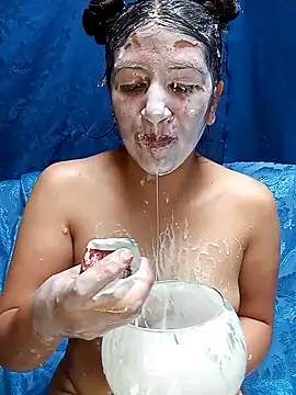 very messy saliva - vídeo de la modelo de cam shinobu_kocho_11